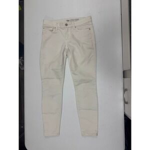 Gap Legging Skimmer Jeans Womens 2/26R Off White Cream Skinny Cropped Denim